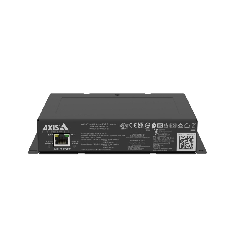 AXIS TU8011 4-port PoE Extender – view 2