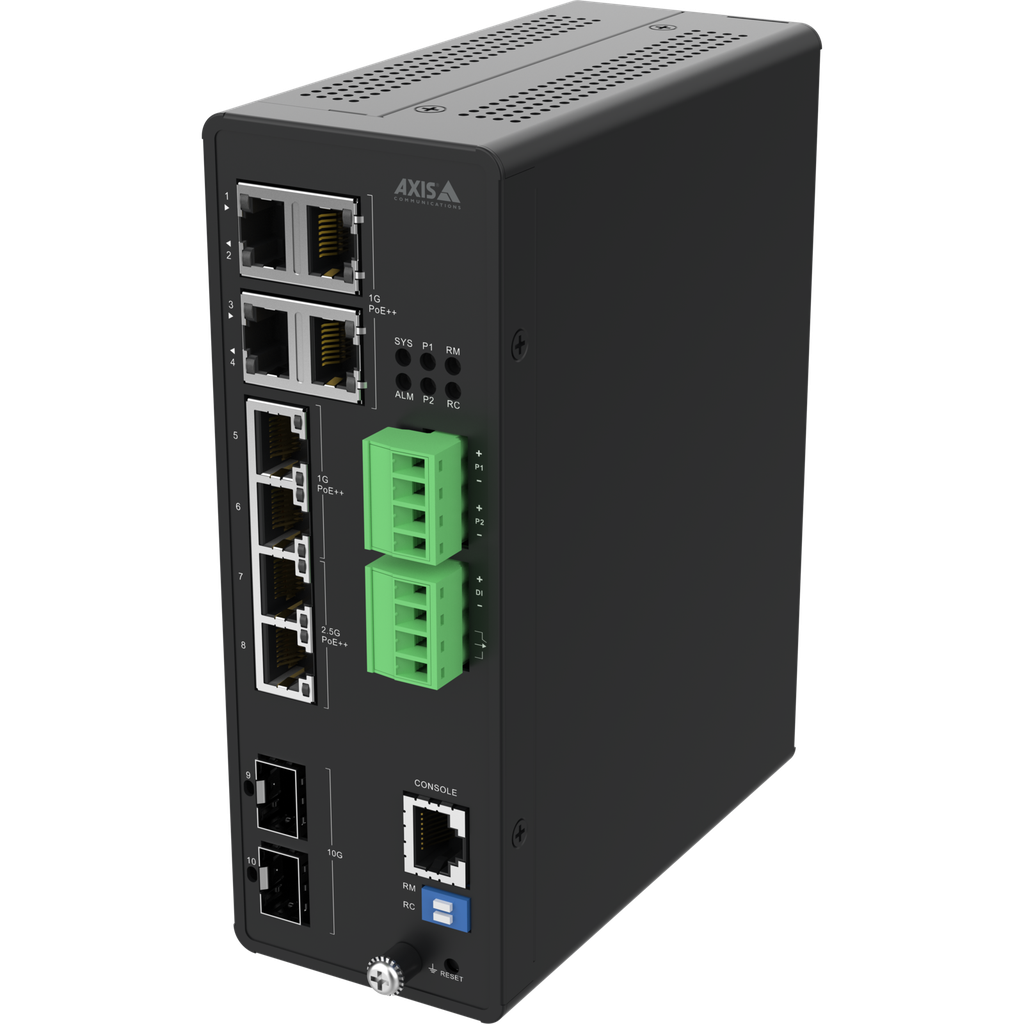 [02621-001] AXIS D8208-R INDUSTRIAL PoE++ SWITCH